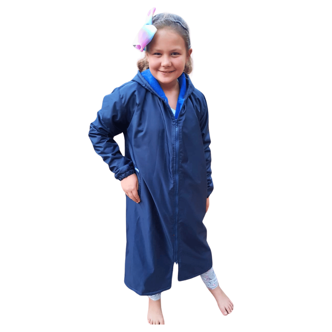 Kids swim parka discount