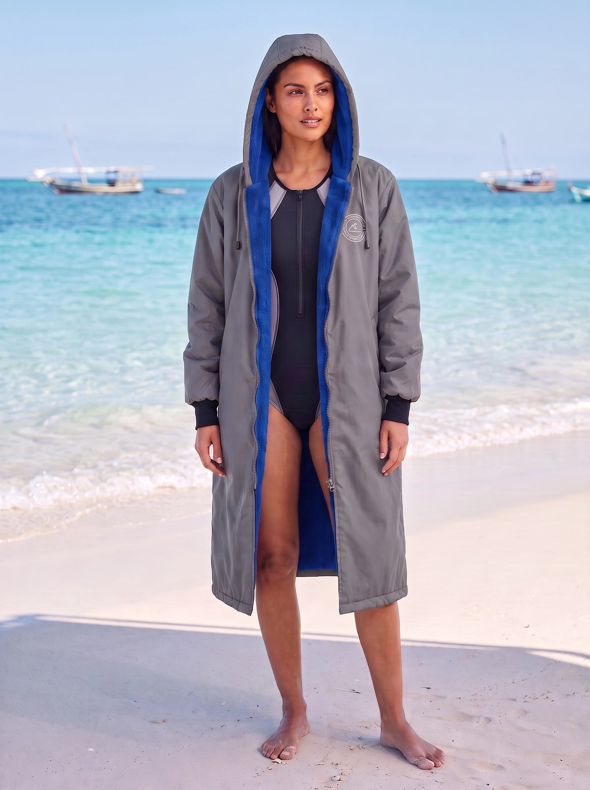 Toweling Swim Parka