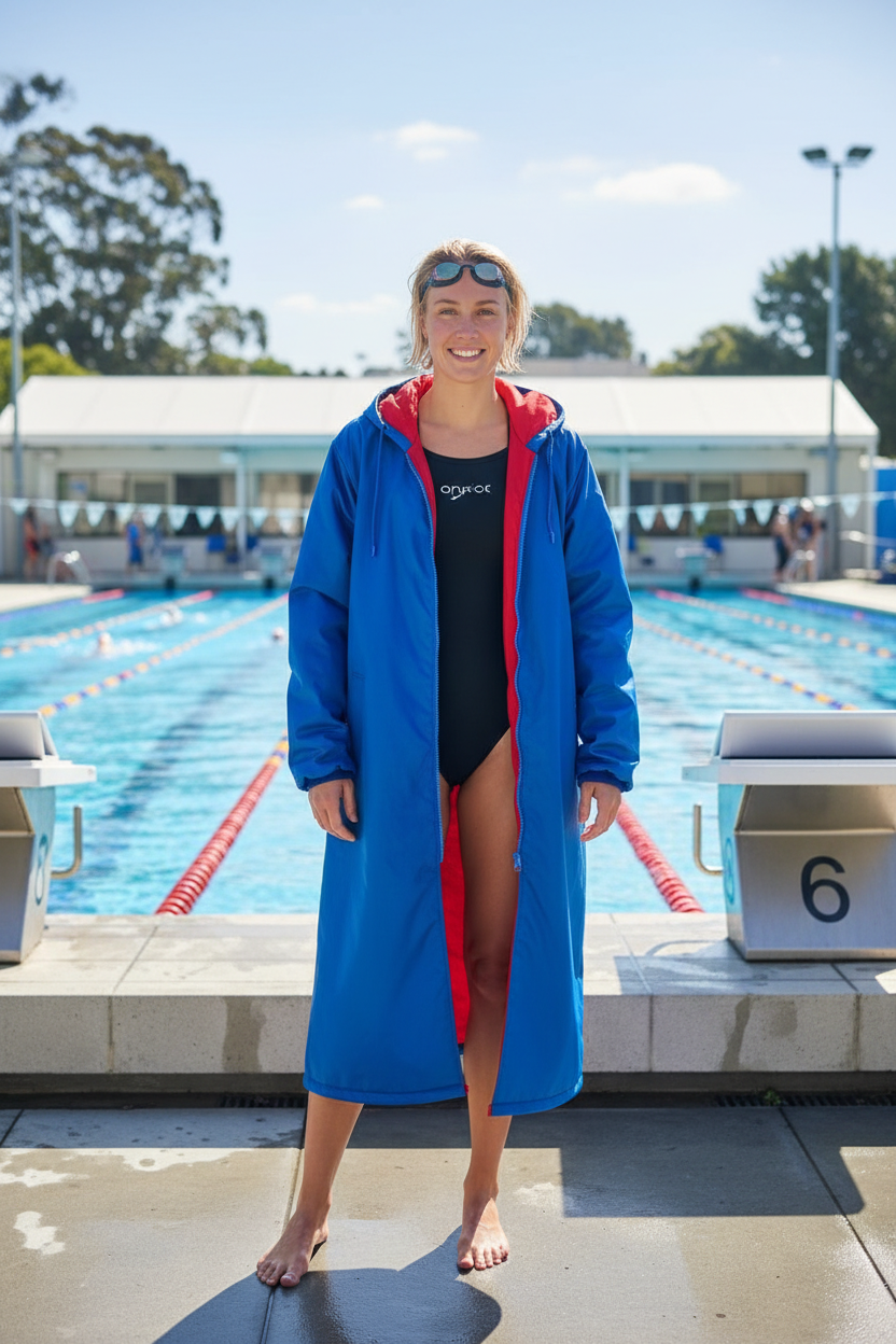 Toweling Swim Parka