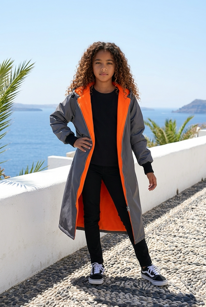 Kids Toweling Swim Parka