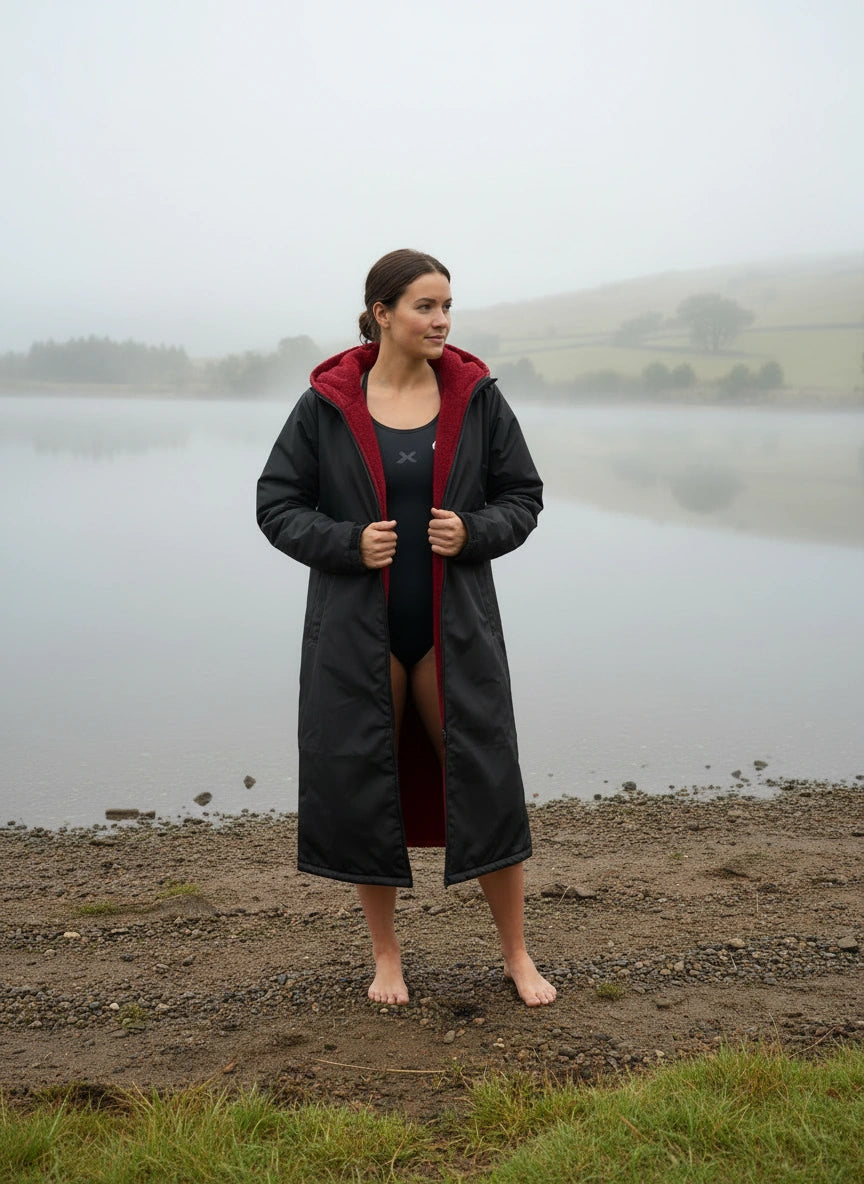 Toweling Swim Parka