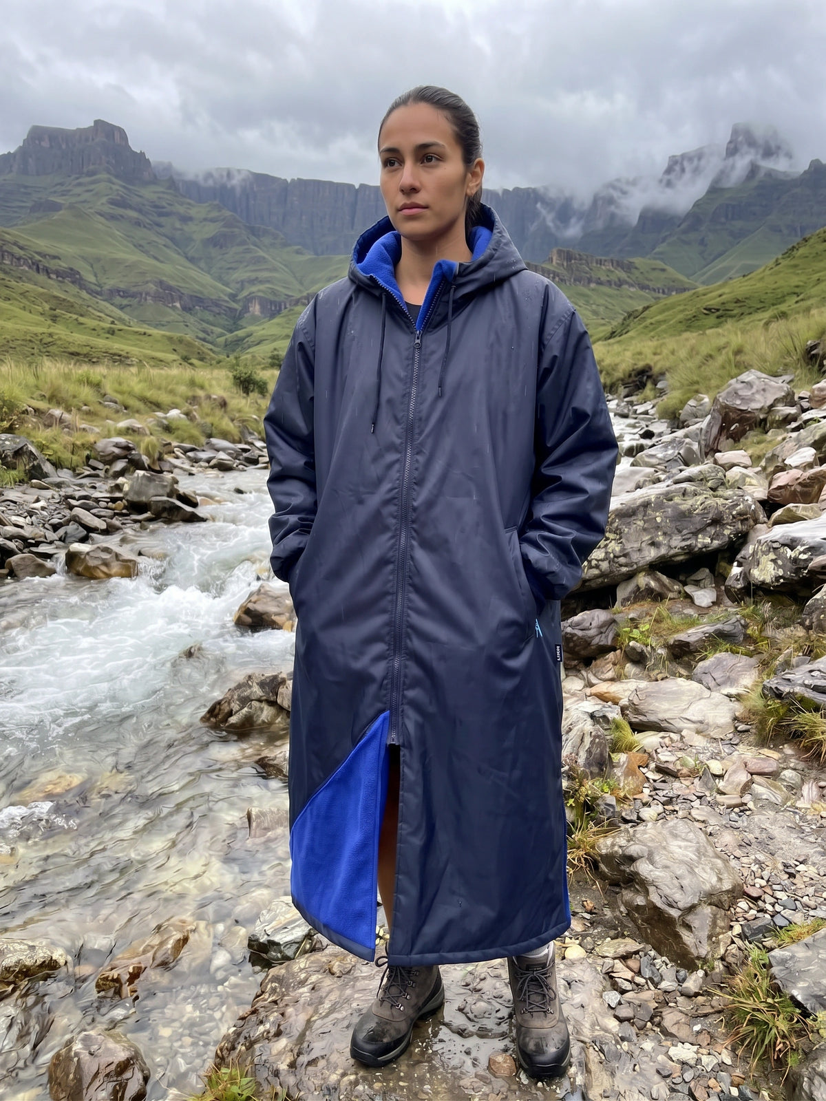 Toweling Swim Parka