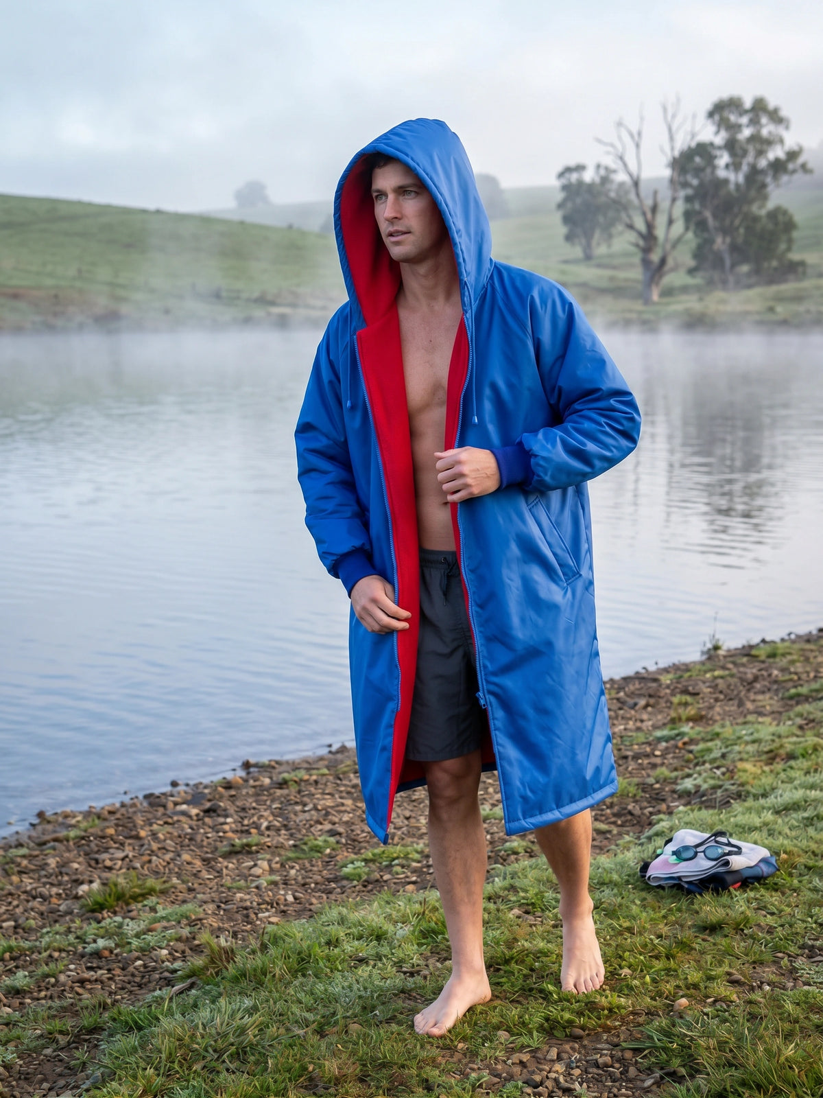 Toweling Swim Parka