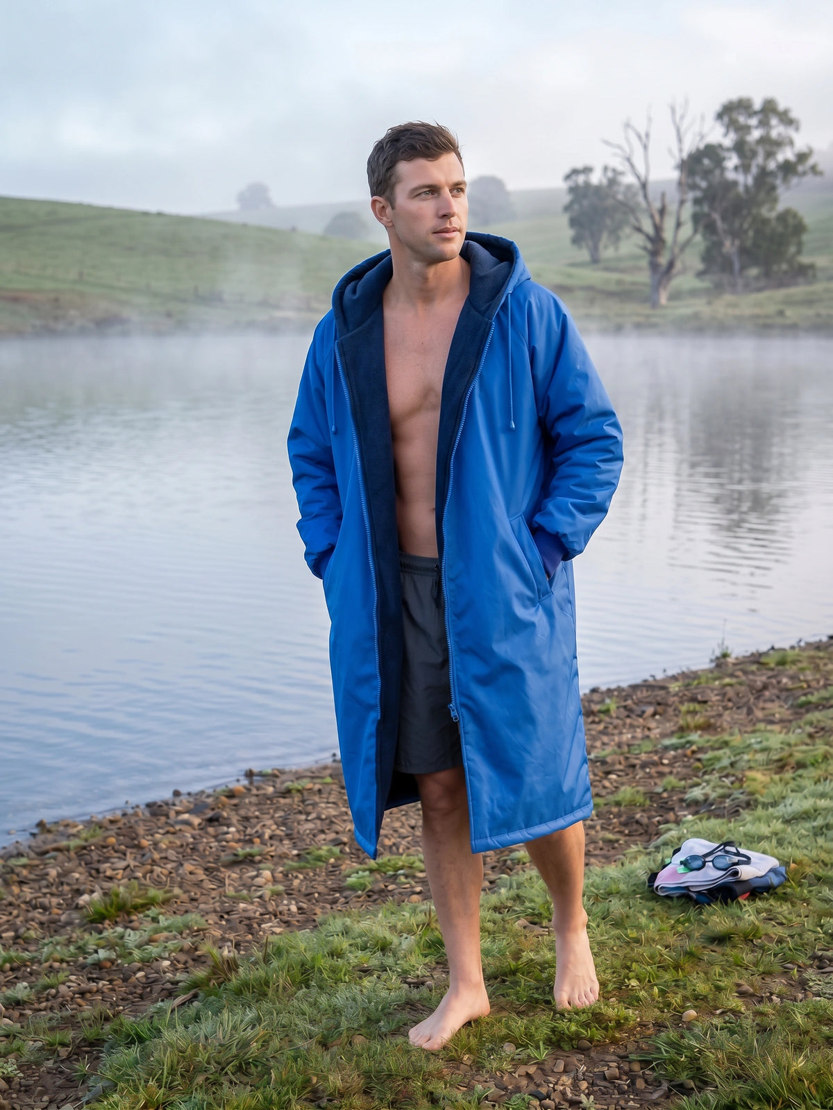 Toweling Swim Parka