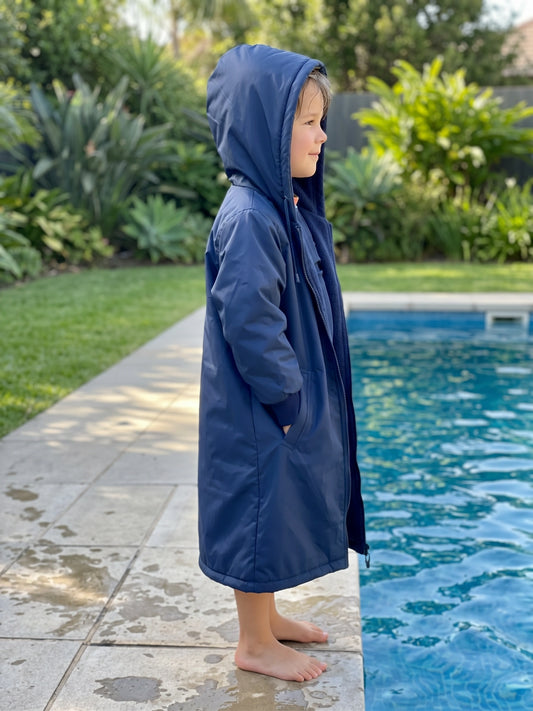 Kids Toweling Swim Parka
