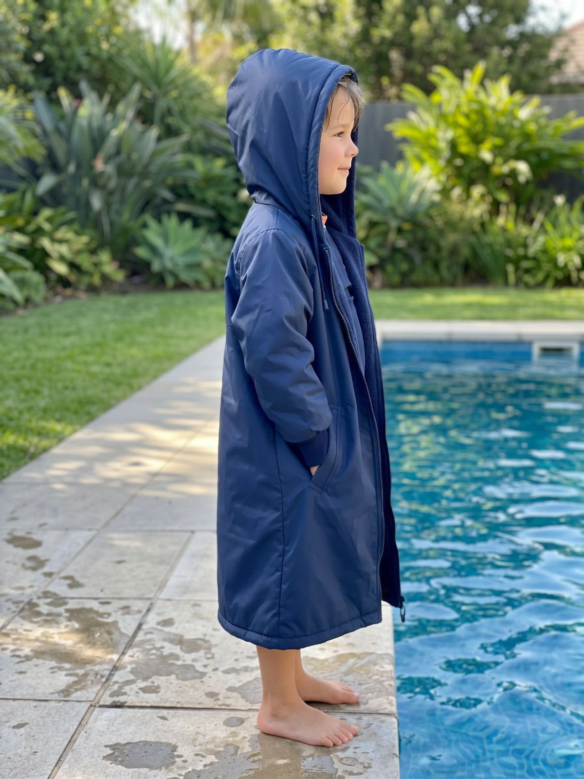 Kids Polar Fleece Swim Parka