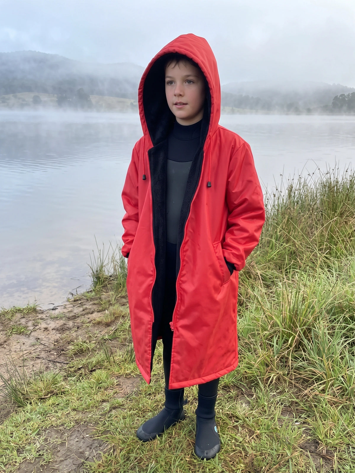 Kids Toweling Swim Parka
