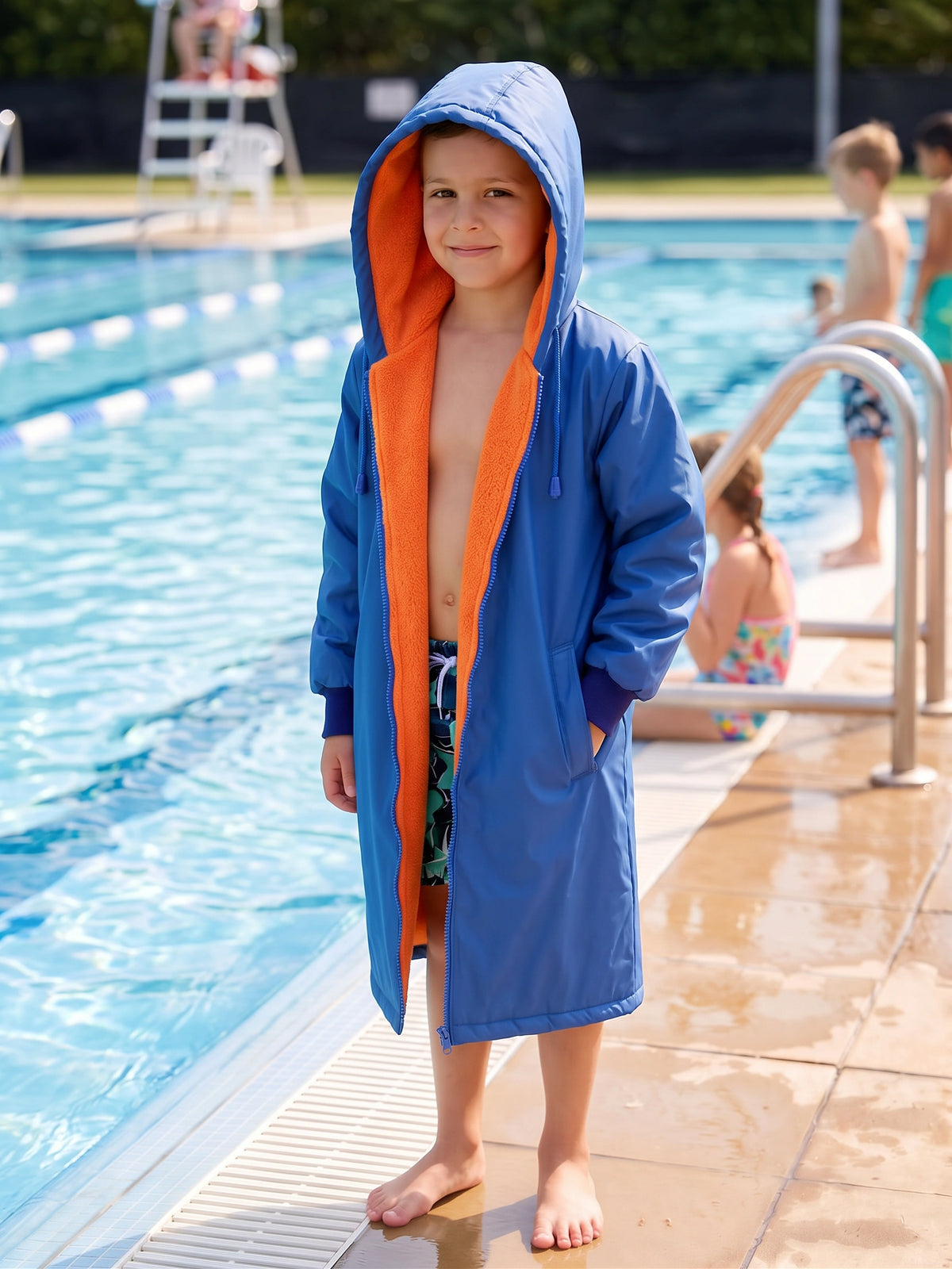 Kids Polar Fleece Swim Parka