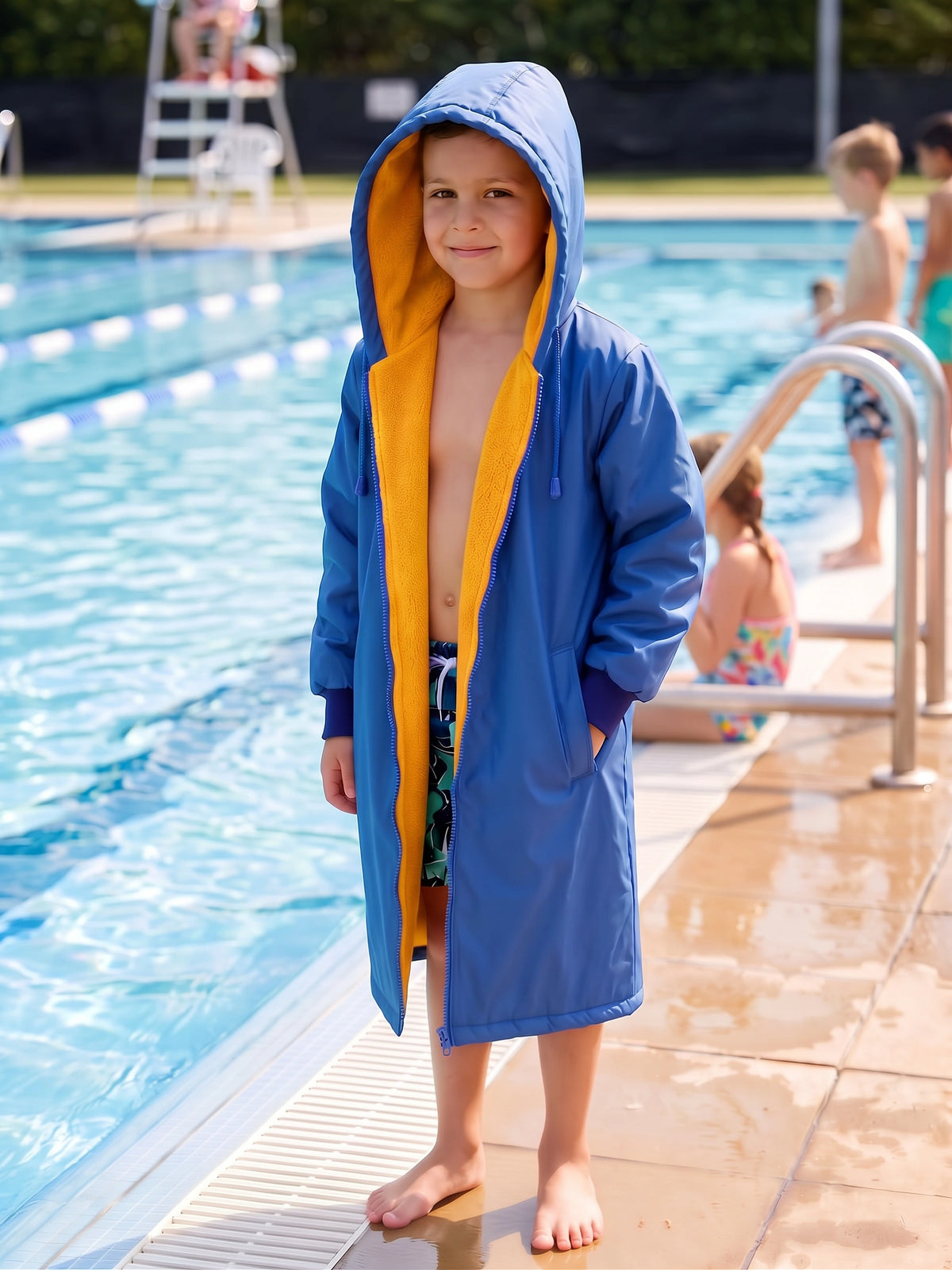 Kids Polar Fleece Swim Parka