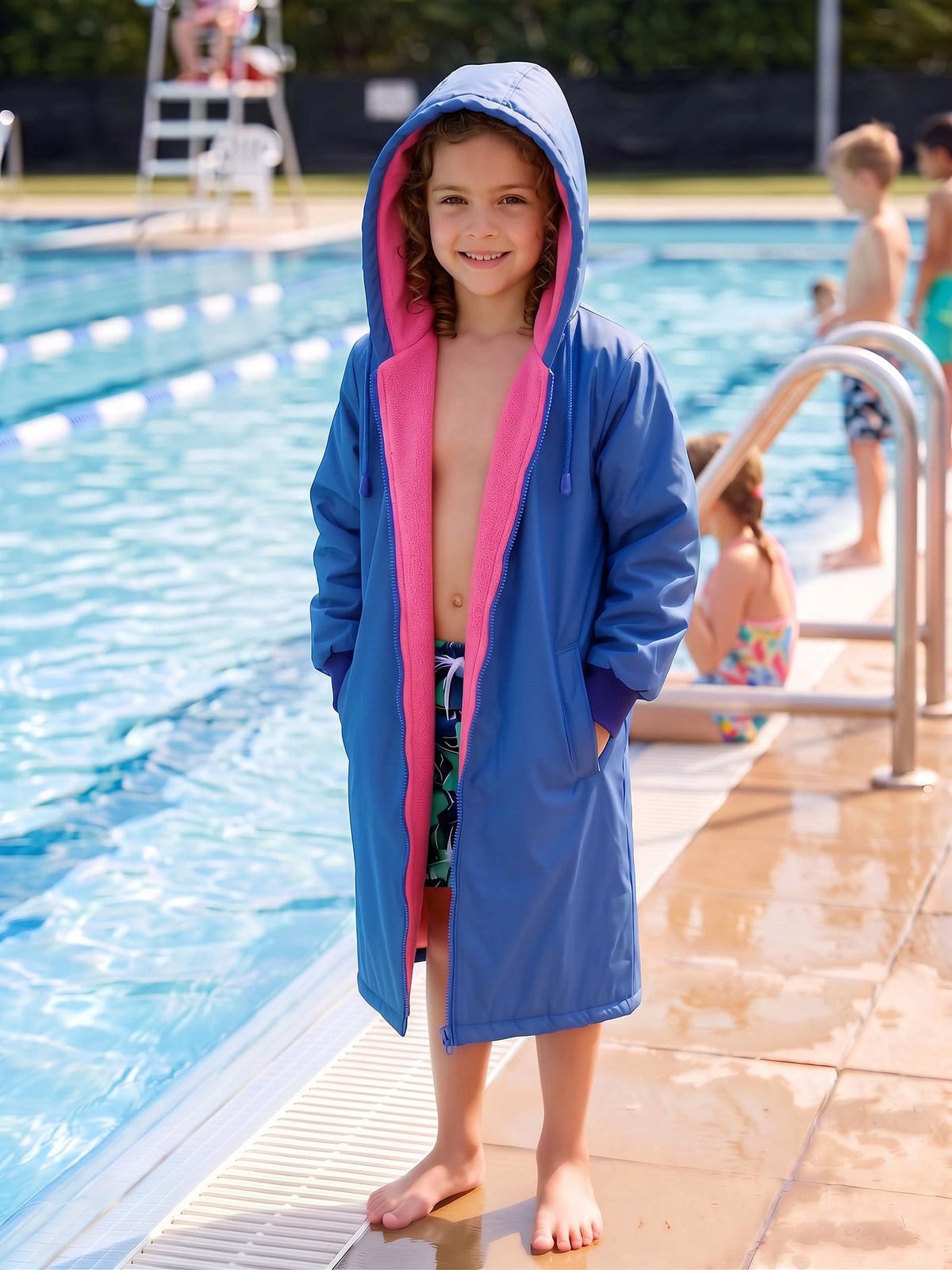 Kids Polar Fleece Swim Parka