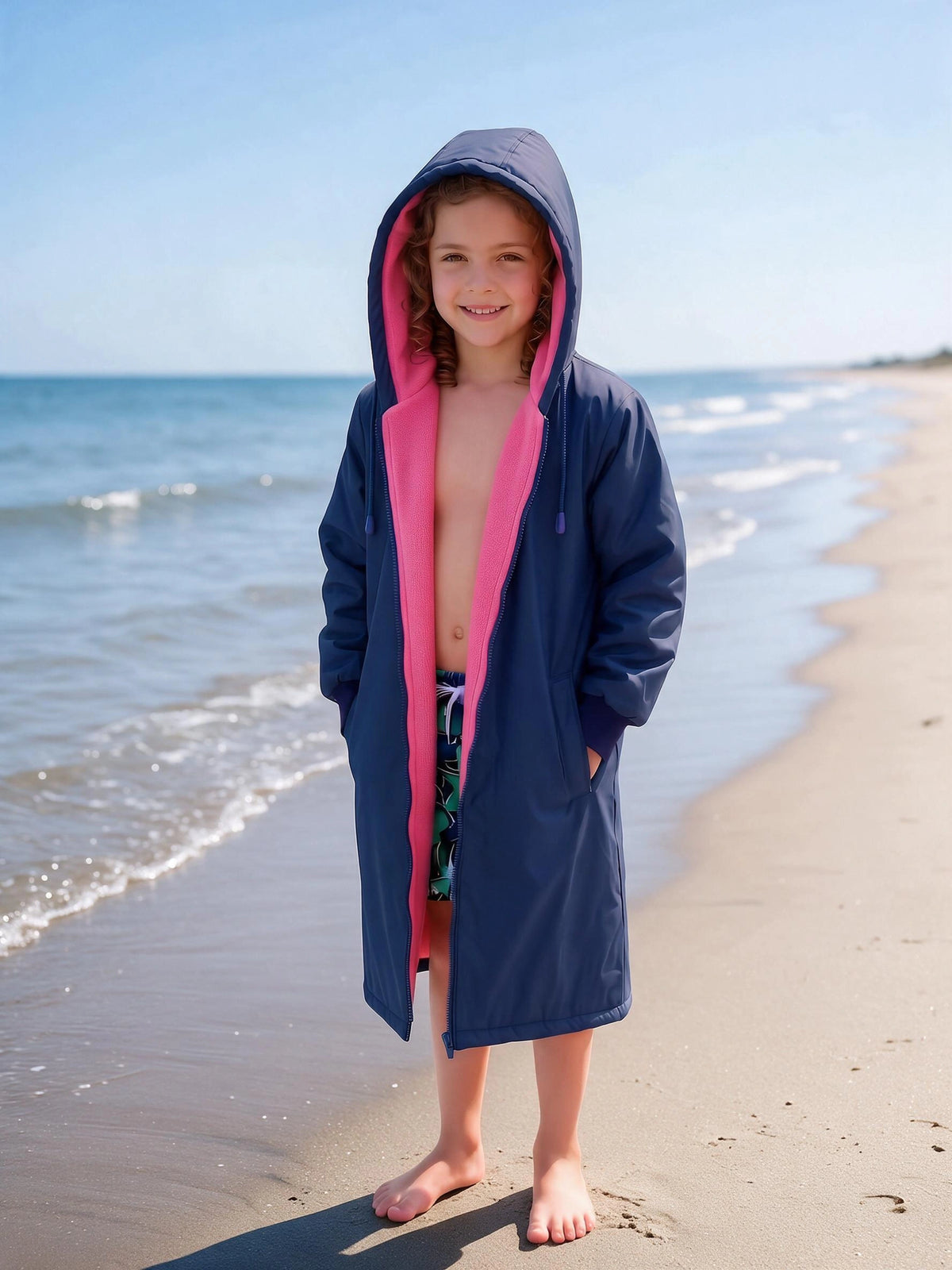 Kids Polar Fleece Swim Parka