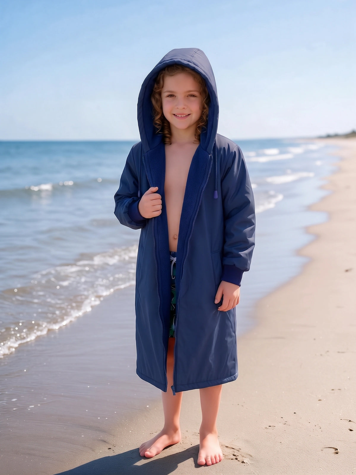 Kids Polar Fleece Swim Parka