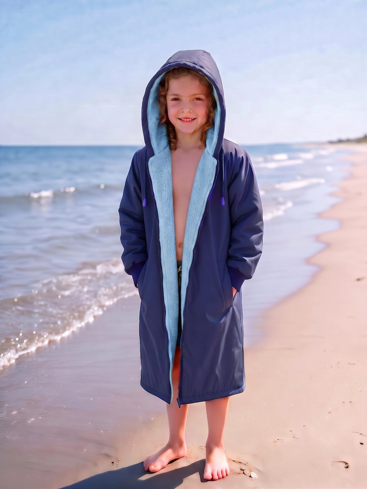 Kids Polar Fleece Swim Parka
