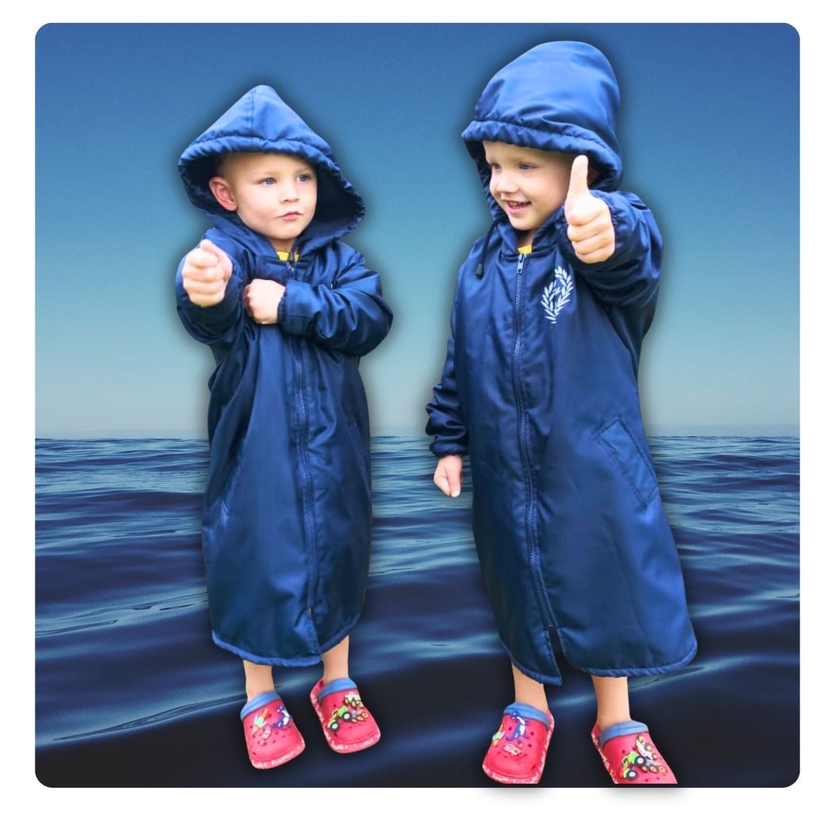 Kids Polar Fleece Swim Parka - SWIM PARKA