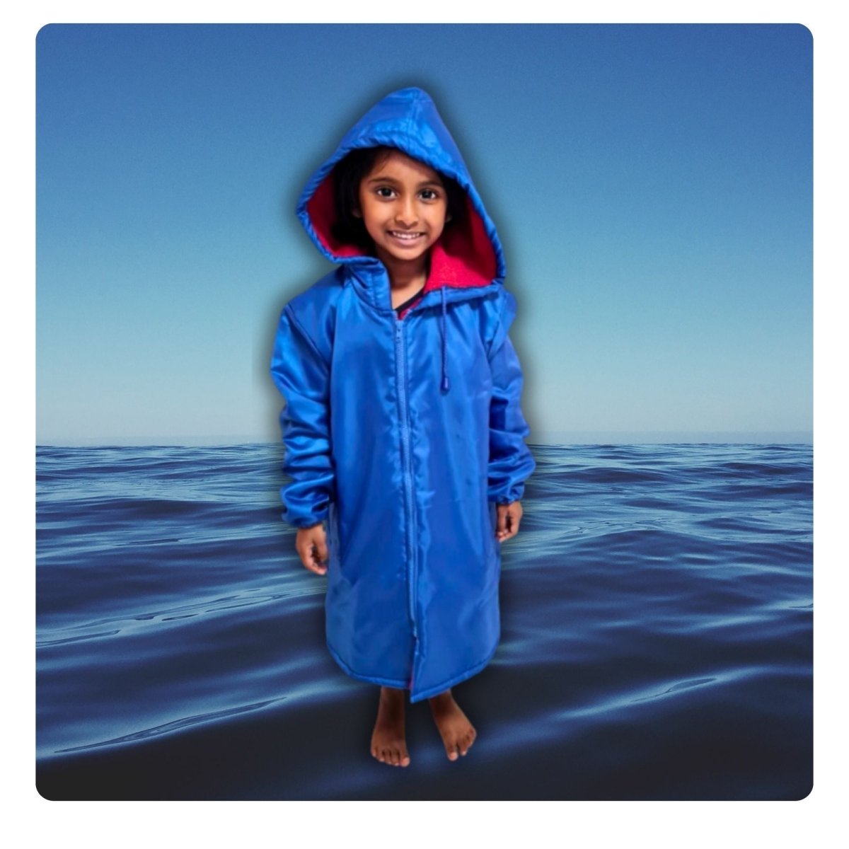 Kids Polar Fleece Swim Parka - SWIM PARKA