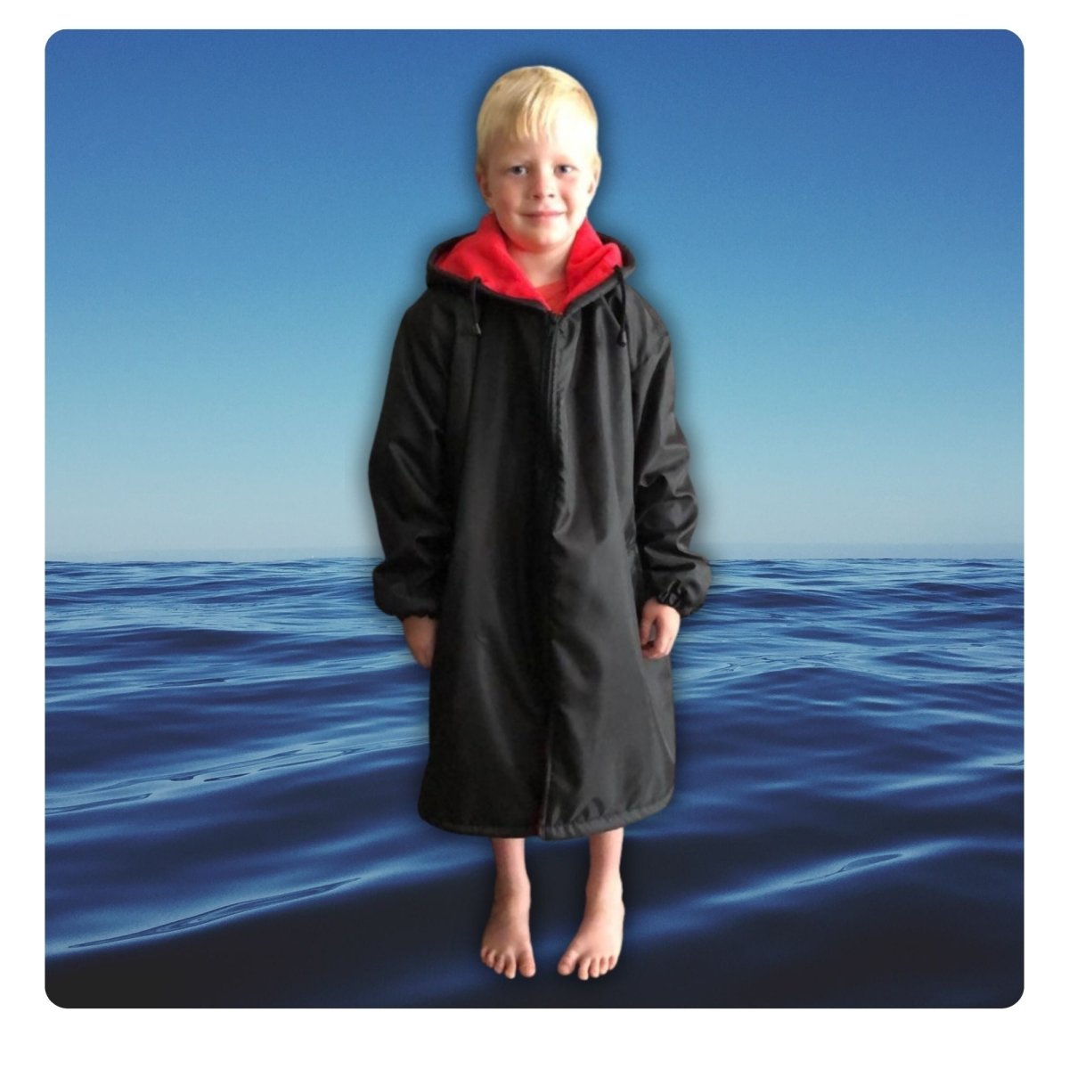 Kids Polar Fleece Swim Parka - SWIM PARKA
