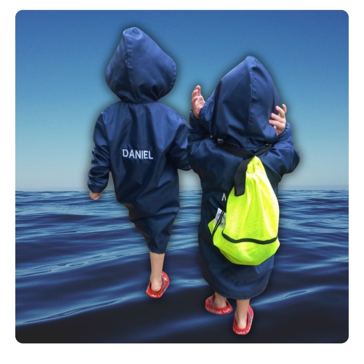 Kids Toweling Swim Parka - SWIM PARKA