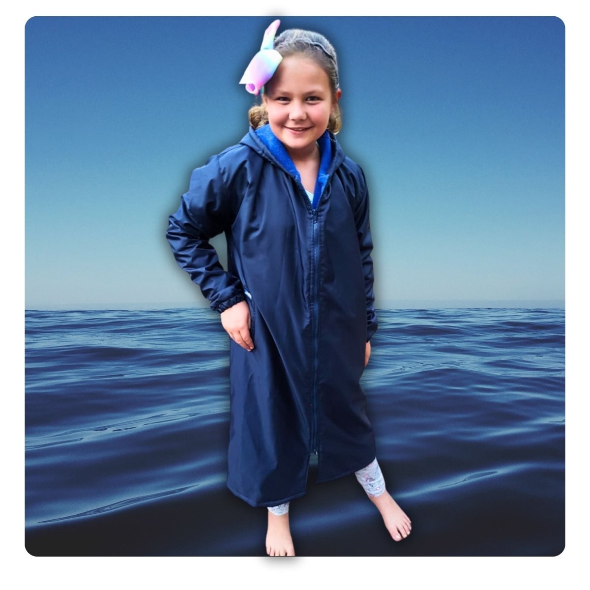 Kids Toweling Swim Parka - SWIM PARKA