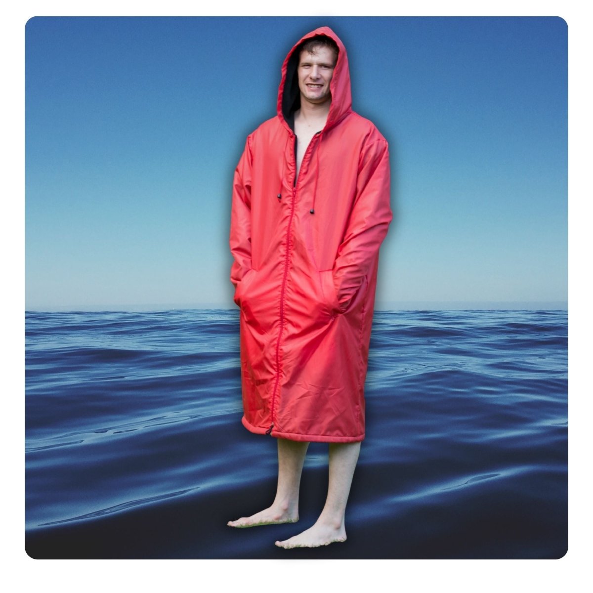 Toweling Swim Parka - SWIM PARKA