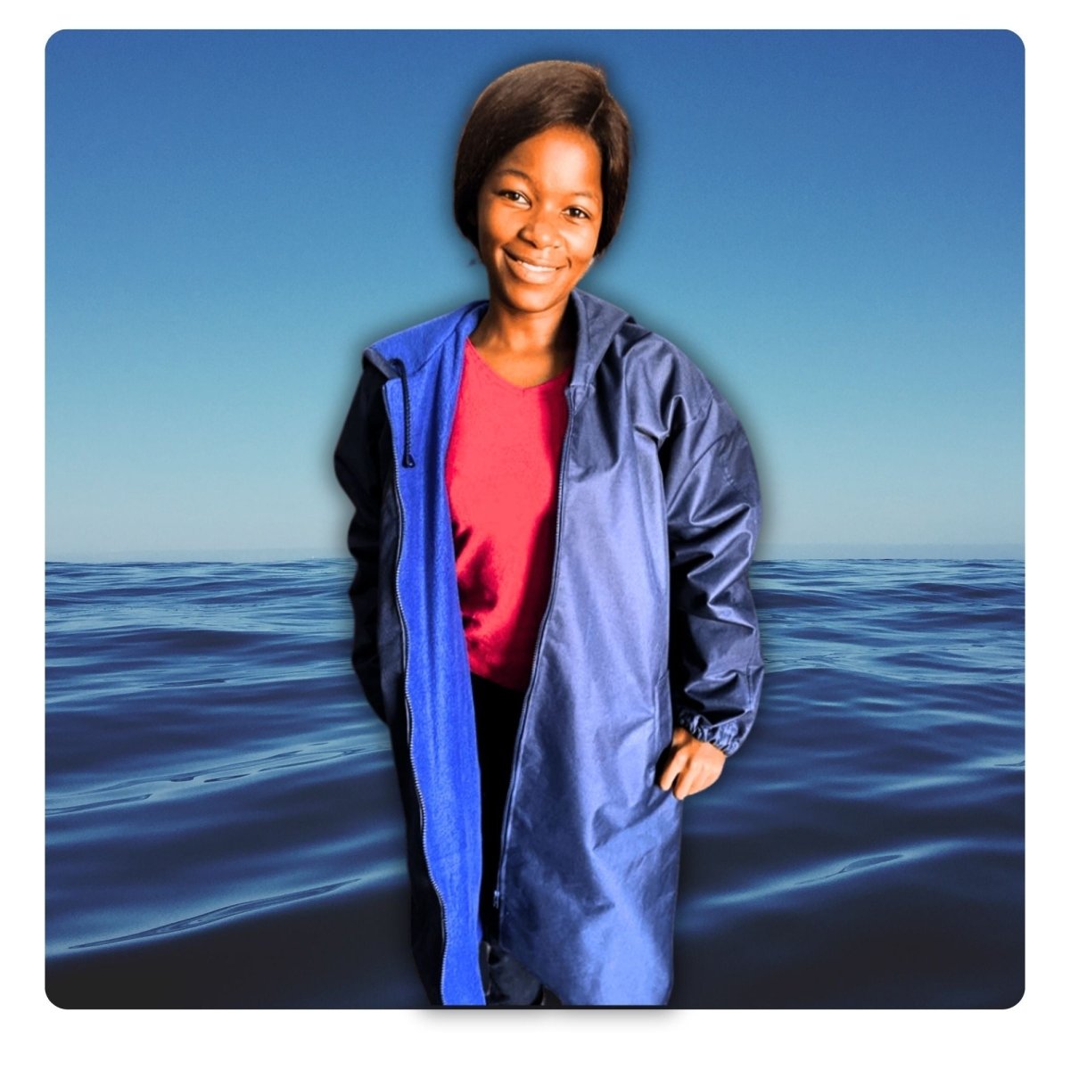 Toweling Swim Parka - SWIM PARKA
